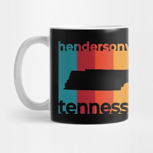 Hendersonville Tennessee Retro Mug